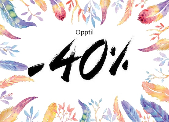 Opptil 40%